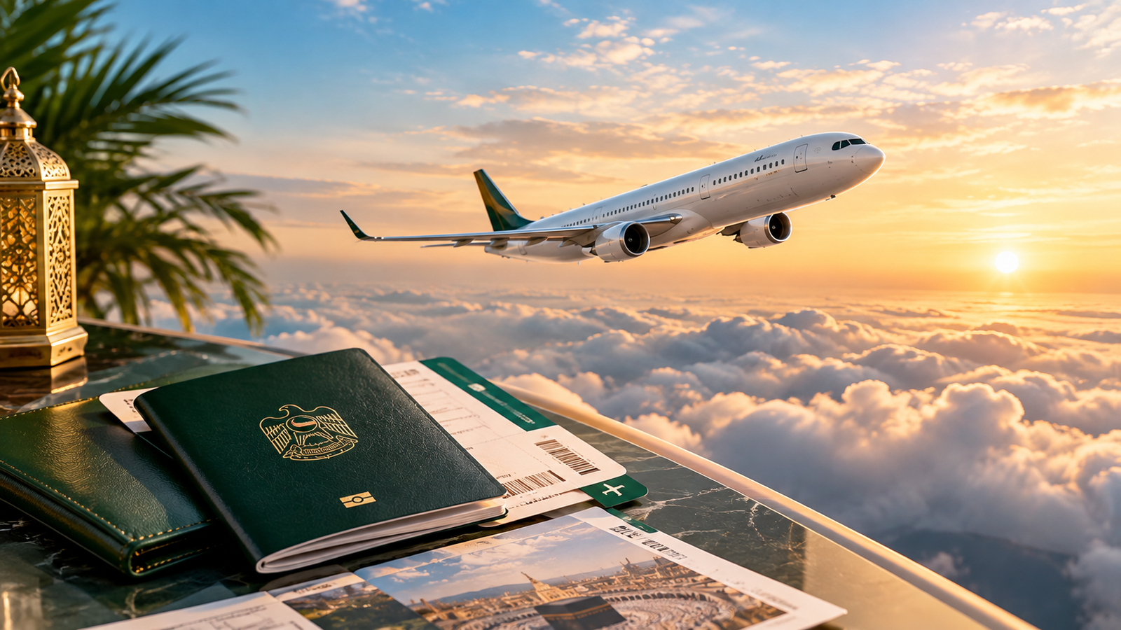 Umrah by air from Dubai travel agency service