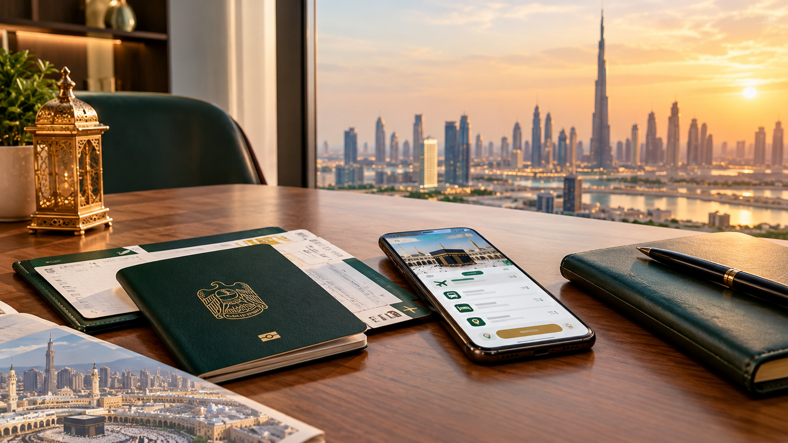 Umrah travel agency near me in Dubai for air and bus Umrah packages